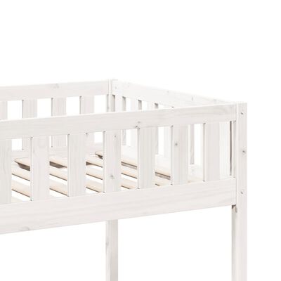 vidaXL Kinderbed zonder matras massief grenenhout wit 75x190 cm