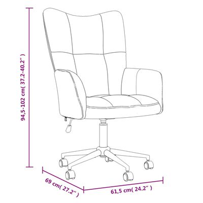 vidaXL Relaxstoel fluweel mosterdgeel