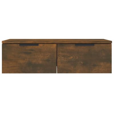 vidaXL Wandkast 68x30x20 cm bewerkt hout gerookt eikenkleurig