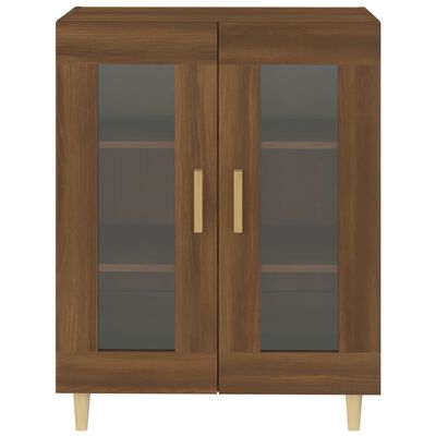 vidaXL Dressoir 69,5x34x90 cm bewerkt hout bruin eikenkleur