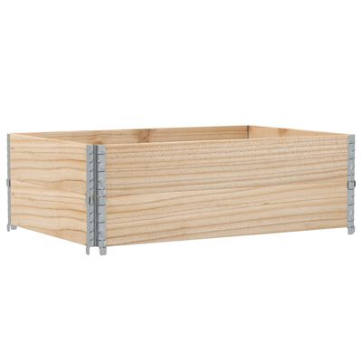 vidaXL Palletopzetranden 2 st 120x80 cm massief grenenhout