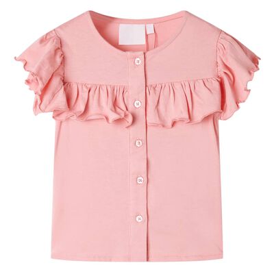 Kindershirt 116 middelroze