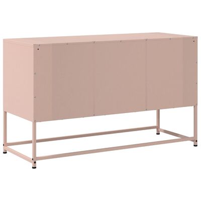 vidaXL Tv-meubel 100,5x39x60,5 cm staal roze