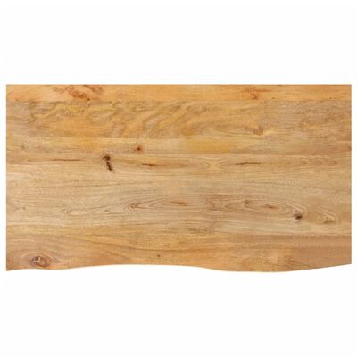 vidaXL Tafelblad met natuurlijke rand 100x60x2,5 cm massief mangohout