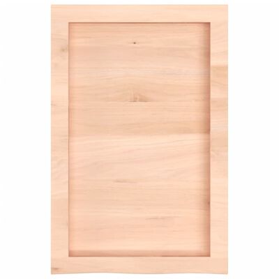 vidaXL Wastafelblad 40x60x(2-4) cm onbehandeld massief hout