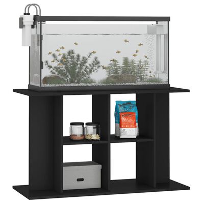 vidaXL Aquariumstandaard 100x40x60 cm bewerkt hout zwart