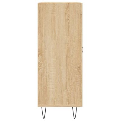 vidaXL Dressoir 69,5x34x90 cm bewerkt hout sonoma eikenkleurig