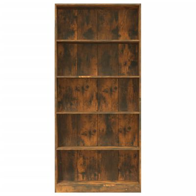 vidaXL Boekenkast 80x24x175 cm bewerkt hout gerookt eikenkleurig