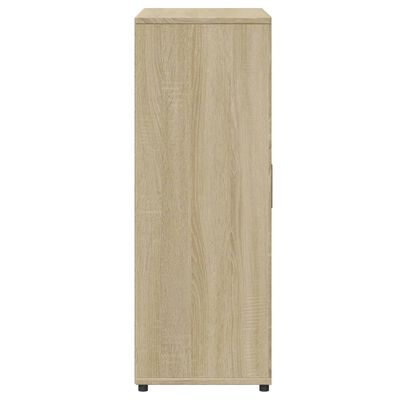 vidaXL Dressoir 60x31x84 cm bewerkt hout sonoma eikenkleurig