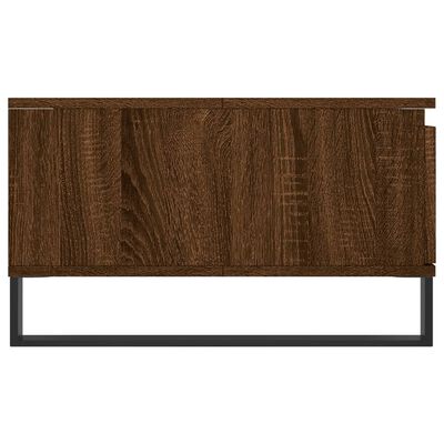 vidaXL Salontafel 90x60x35 cm bewerkt hout bruin eikenkleur