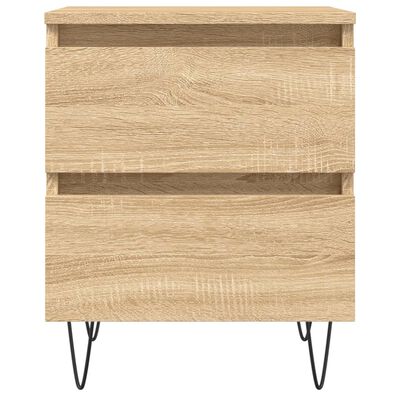 vidaXL Nachtkastjes 2 st 40x35x50 cm sonoma eikenkleurig