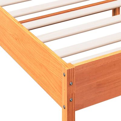 vidaXL Bedframe zonder matras massief grenenhout wasbruin 180x200 cm