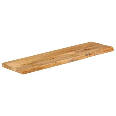 vidaXL Tafelblad met natuurlijke rand 110x40x2,5 cm massief mangohout