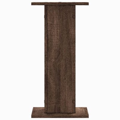 vidaXL Plantenstandaards 2 st 30x30x60 cm bewerkt hout bruin eiken