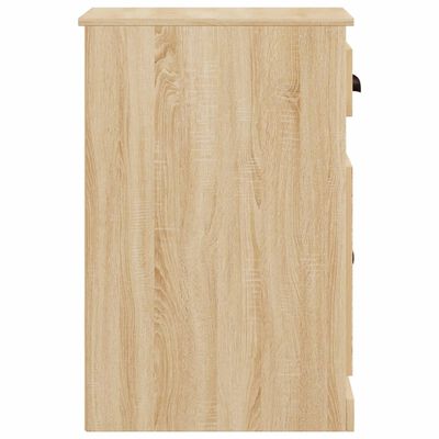 vidaXL Bijzetkast met lade 40x50x75 cm bewerkt hout sonoma eikenkleur