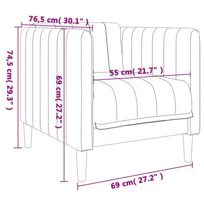 vidaXL Fauteuil linnen