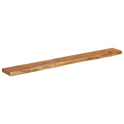 vidaXL Wandschap rechthoekig natuurlijke rand 180x20x2,5 cm acaciahout