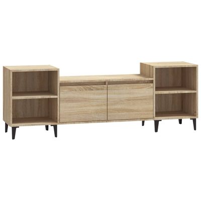 vidaXL Tv-meubel 160x35x55 cm bewerkt hout sonoma eikenkleurig