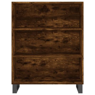 vidaXL Schappenkast 69,5x32,5x90 cm bewerkt hout gerookt eikenkleurig