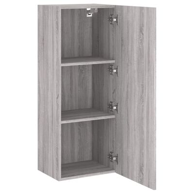 vidaXL Tv-wandmeubel 40,5x30x102 cm bewerkt hout grijs sonoma