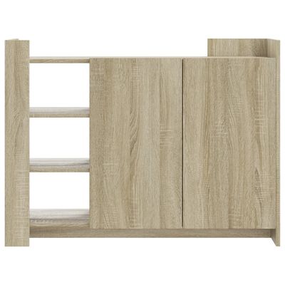 vidaXL Dressoir 100x35x75 cm bewerkt hout sonoma eikenkleurig