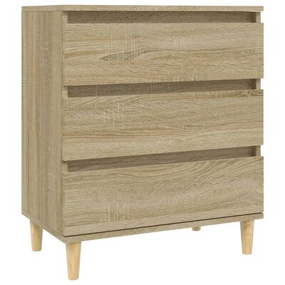 vidaXL Dressoir 60x35x70 cm bewerkt hout sonoma eikenkleurig