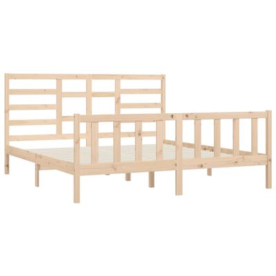 vidaXL Bedframe massief grenenhout 200x200 cm