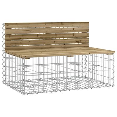 vidaXL Tuinbank schanskorfontwerp 347x71x65,5 cm geïmpregneerd hout