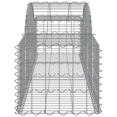 vidaXL Schanskorven 20 st gewelfd 200x50x40/60 cm ijzer