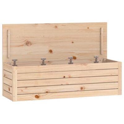 vidaXL Opbergbox 109x36,5x33 cm massief grenenhout