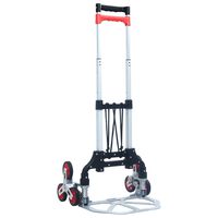 vidaXL Traptrolley inklapbaar 70 kg aluminium zilverkleurig