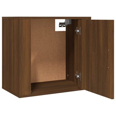 vidaXL Nachtkastjes 2 st wandgemonteerd 50x30x47 cm bruin eikenkleur