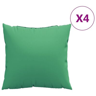 vidaXL Bankkussens 4 st 40x40 cm stof groen