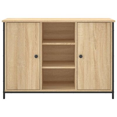 vidaXL Dressoir 100x35x70 cm bewerkt hout sonoma eikenkleurig