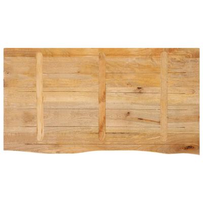 vidaXL Tafelblad met natuurlijke rand 100x60x2,5 cm massief mangohout