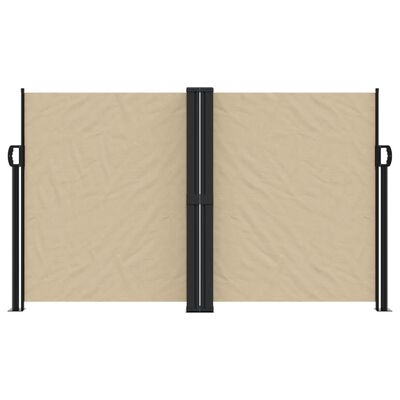 vidaXL Windscherm uittrekbaar 140x1200 cm beige