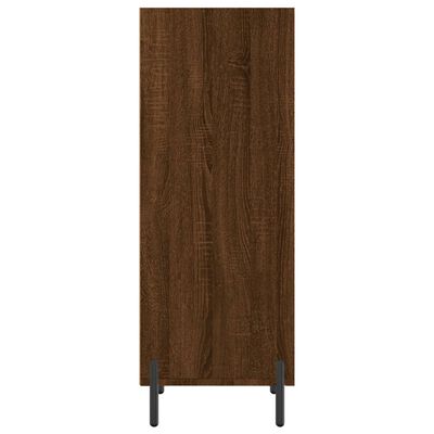 vidaXL Dressoir 34,5x32,5x90 cm bewerkt hout bruin eikenkleur