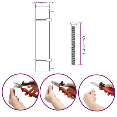 vidaXL Handvatten 10 st 160 mm roestvrij staal bronskleurig