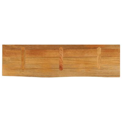 vidaXL Tafelblad met natuurlijke rand 110x30x3,8 cm massief mangohout