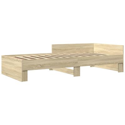 vidaXL Bedframe zonder matras hout sonoma eikenkleurig 90x200 cm