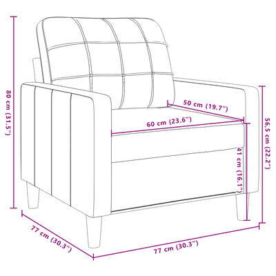 vidaXL 3-delige Loungeset stof taupe