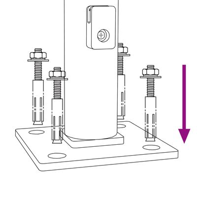 vidaXL Gaashek met flens 1,4x25 m zilverkleurig