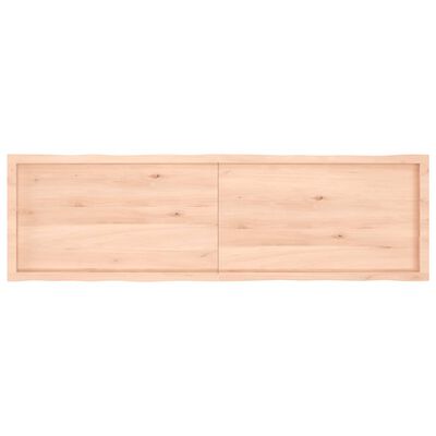 vidaXL Tafelblad natuurlijke rand 180x50x(2-6) cm massief eikenhout