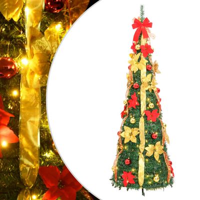 vidaXL Kunstkerstboom pop-up 50 LED's 120 cm groen