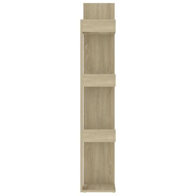 vidaXL Boekenkast 86x25,5x140 cm bewerkt hout sonoma eikenkleurig