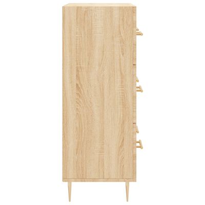 vidaXL Dressoir 69,5x34x90 cm bewerkt hout sonoma eikenkleurig