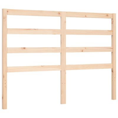 vidaXL Bedframe met hoofdbord massief hout