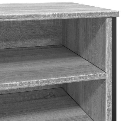 vidaXL Schoenenkast 80x38x78 cm bewerkt hout grijs sonoma eikenkleurig