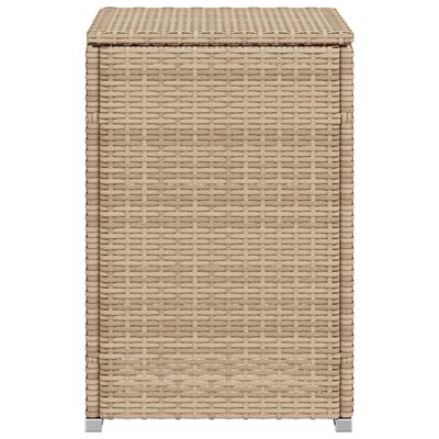 vidaXL Afdekkast voor propaangasfles 40x40x60 cm Poly Rattan beige