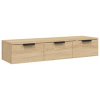 vidaXL Wandkast 102x30x20 cm bewerkt hout sonoma eikenkleurig